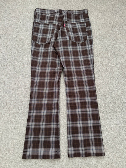 AW02 Junya Watanabe x Levis Plaid Bootcut Flared Pants