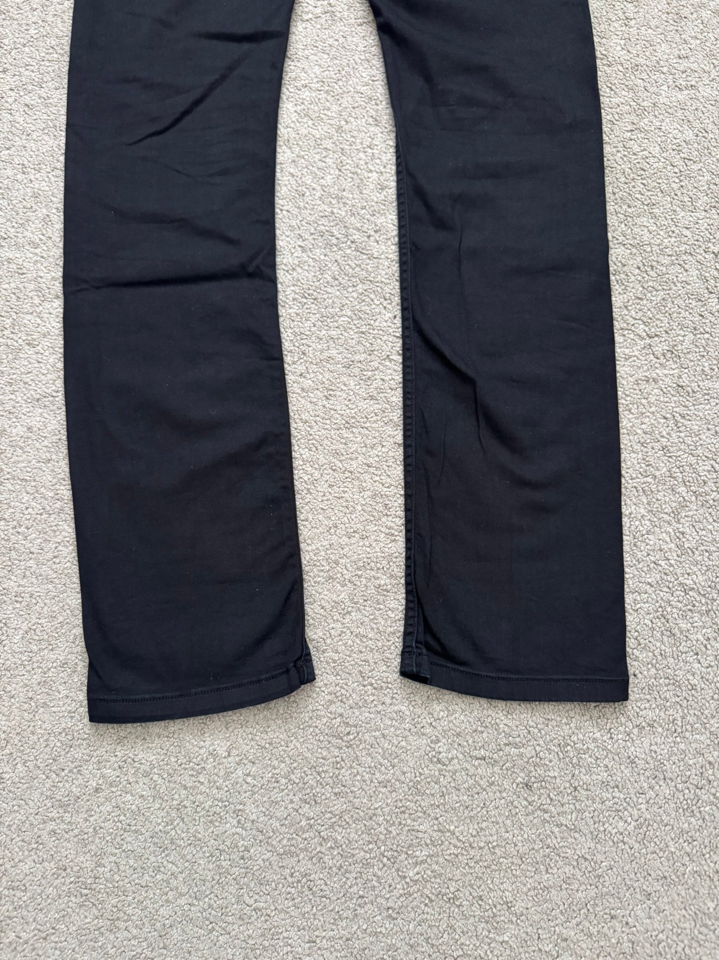 FW14 Rick Owens DRKSHDW "Moody" Black Aircut Denim Jeans