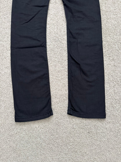 FW14 Rick Owens DRKSHDW "Moody" Black Aircut Denim Jeans
