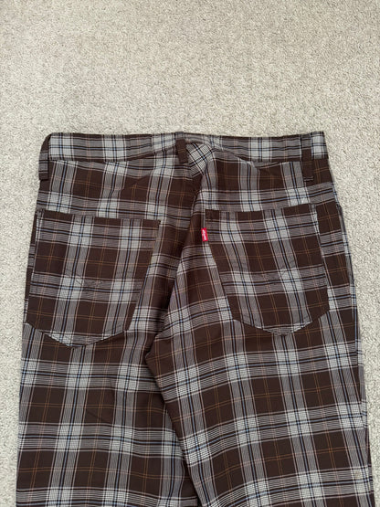 AW02 Junya Watanabe x Levis Plaid Bootcut Flared Pants