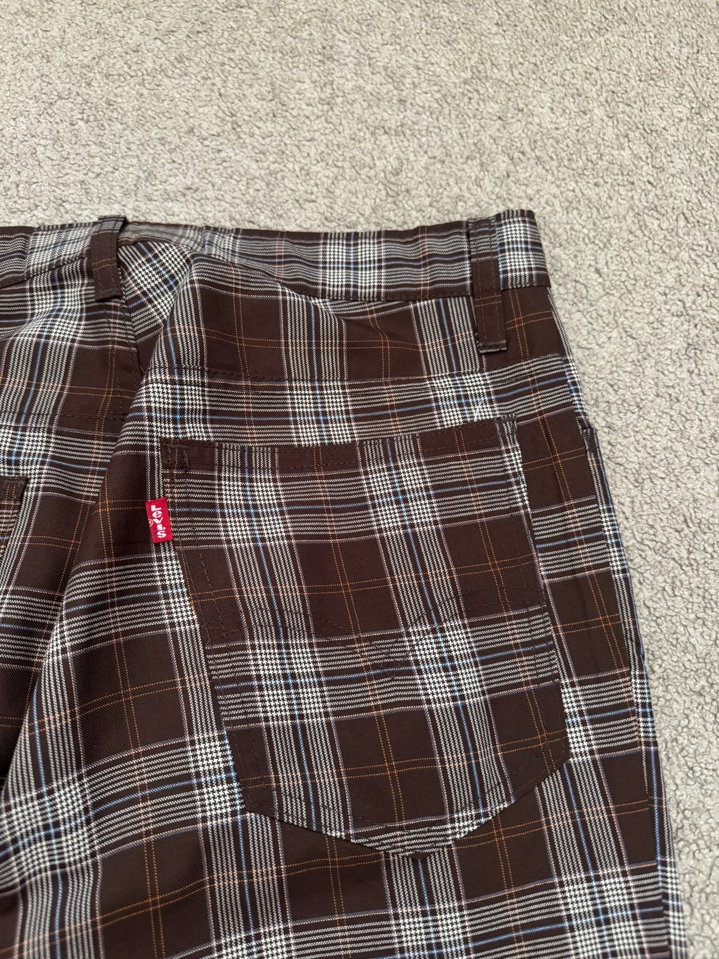 AW02 Junya Watanabe x Levis Plaid Bootcut Flared Pants
