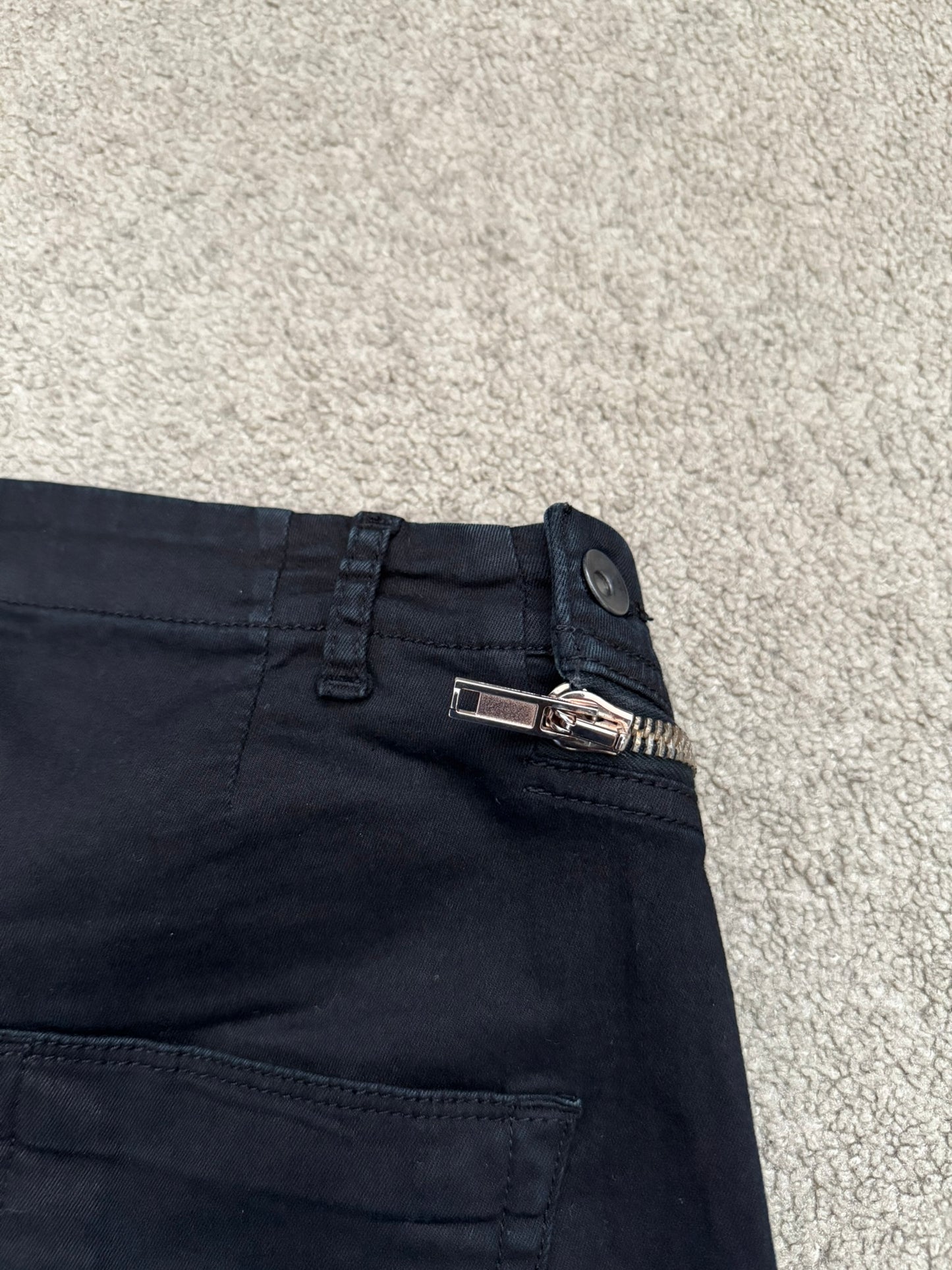 FW14 Rick Owens DRKSHDW "Moody" Black Aircut Denim Jeans