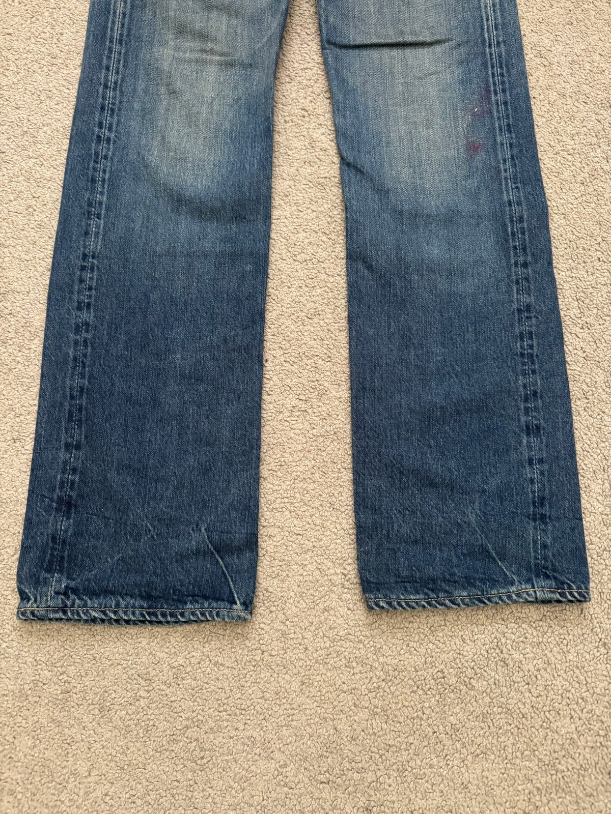 Hysteric Glamour Distressed Studded Painted Denim Jeans