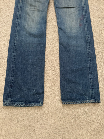 Hysteric Glamour Distressed Studded Painted Denim Jeans