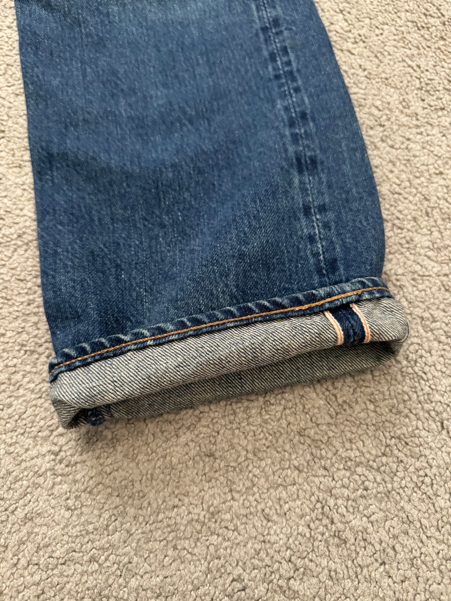 Hysteric Glamour Distressed Studded Painted Denim Jeans