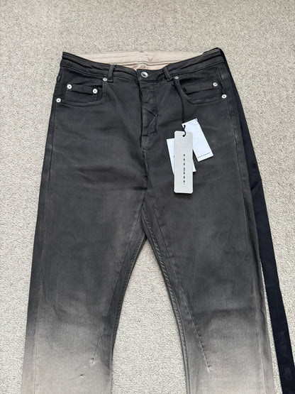FW23 Rick Owens DRKSHDW Pearl Degrade Detroit Cut Denim Jeans