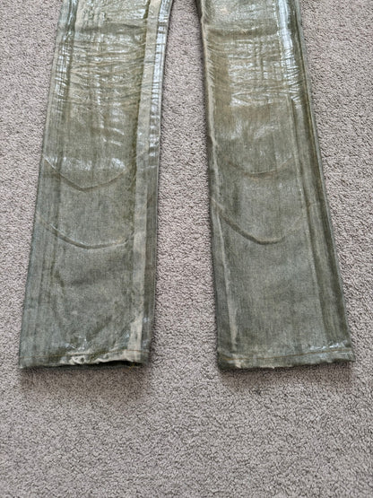 SS04 Dior Homme by Hedi Slimane “Bleu Claire” Waxed Denim Jeans
