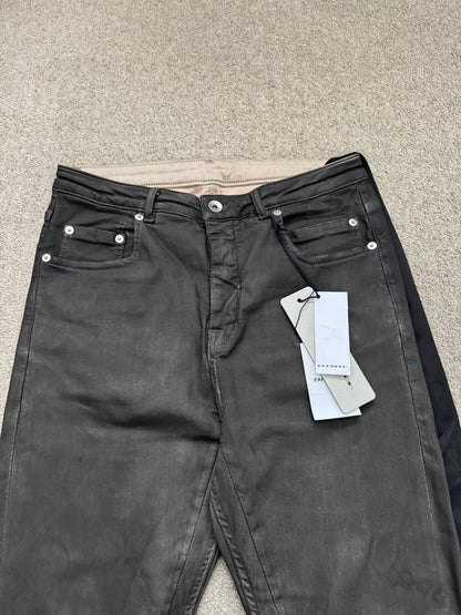 FW23 Rick Owens DRKSHDW Pearl Degrade Detroit Cut Denim Jeans