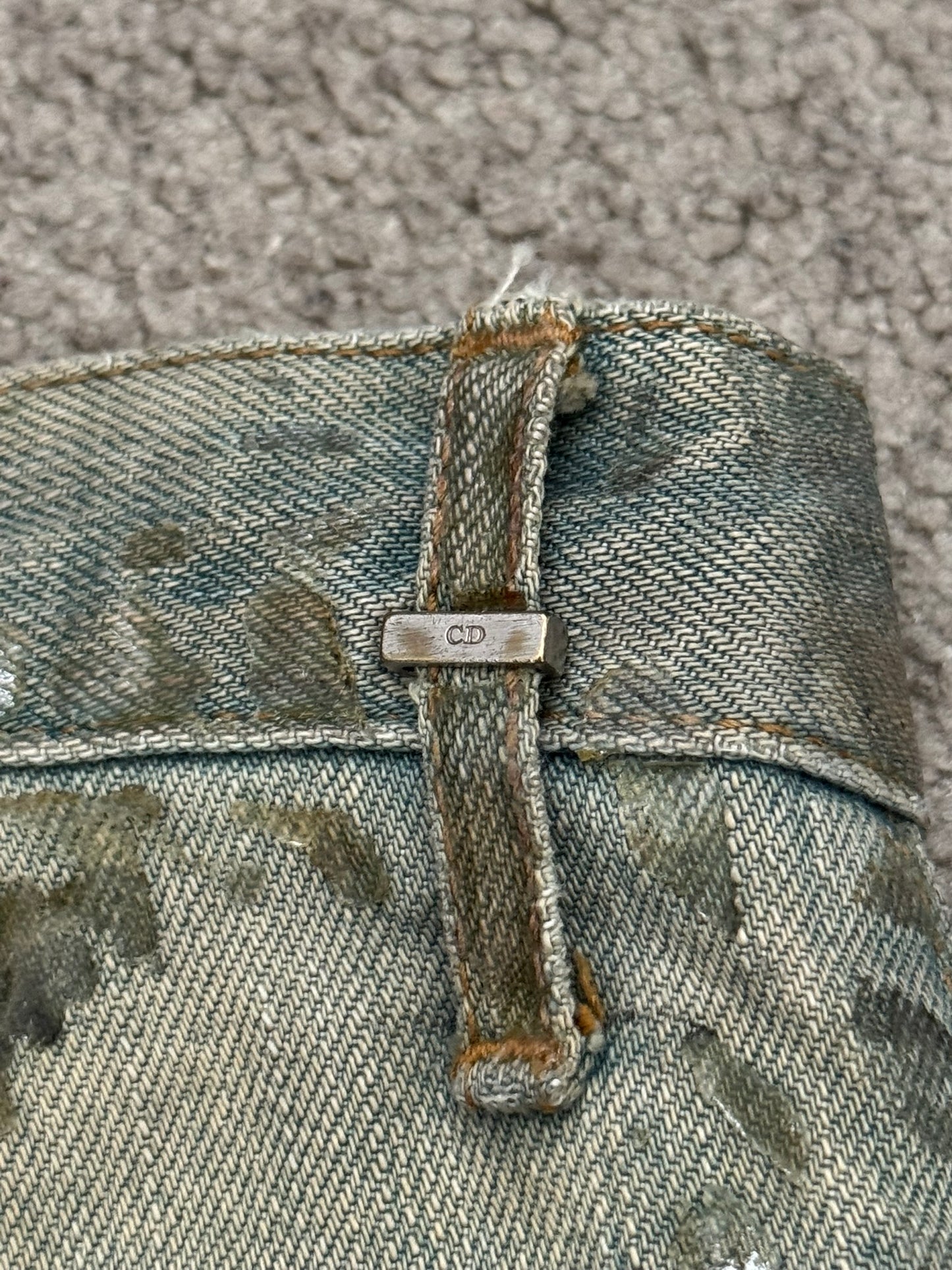 SS04 Dior Homme by Hedi Slimane “Bleu Claire” Waxed Denim Jeans