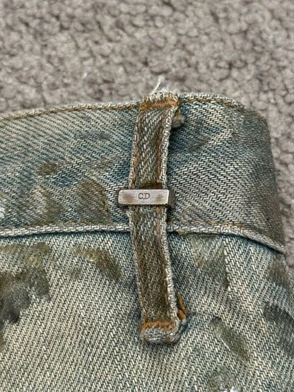 SS04 Dior Homme by Hedi Slimane “Bleu Claire” Waxed Denim Jeans
