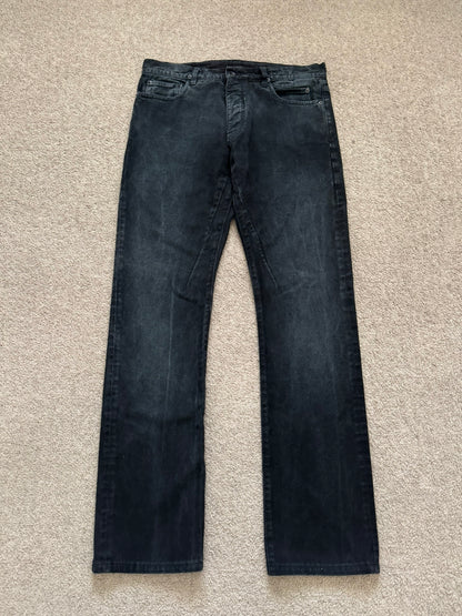 SS11 Rick Owens DRKSHDW Anthem Faded Gradient Detroit Cut Denim Jeans