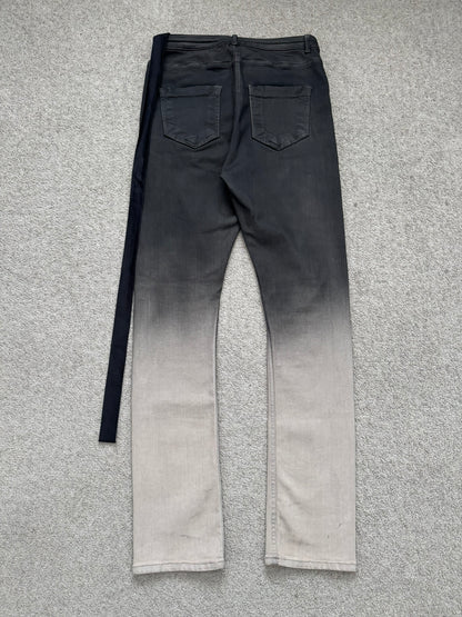 FW23 Rick Owens DRKSHDW Pearl Degrade Detroit Cut Denim Jeans
