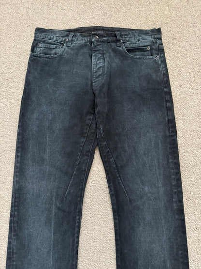 SS11 Rick Owens DRKSHDW Anthem Faded Gradient Detroit Cut Denim Jeans