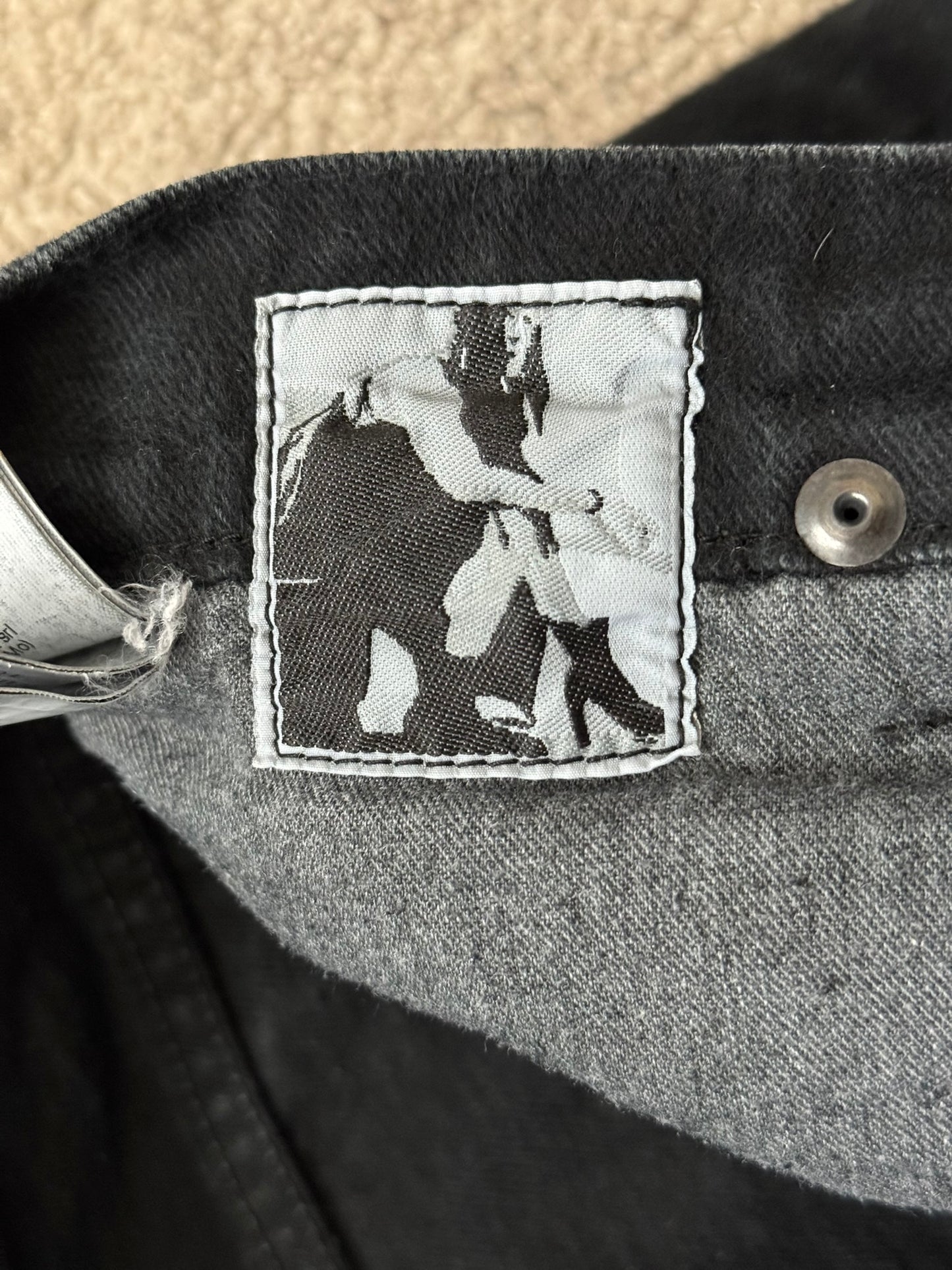 SS11 Rick Owens DRKSHDW Anthem Faded Gradient Detroit Cut Denim Jeans