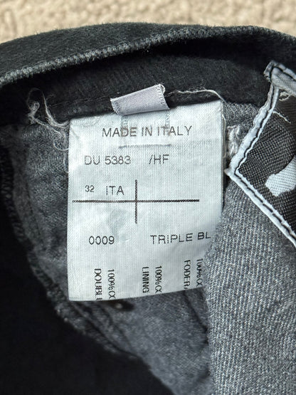 SS11 Rick Owens DRKSHDW Anthem Faded Gradient Detroit Cut Denim Jeans