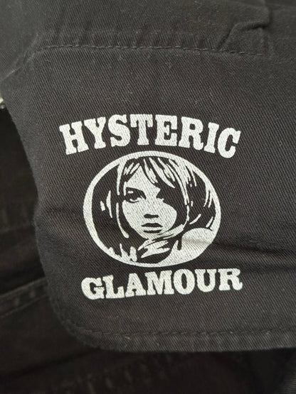 Hysteric Glamour Distressed Patch Studded Black Denim Jeans