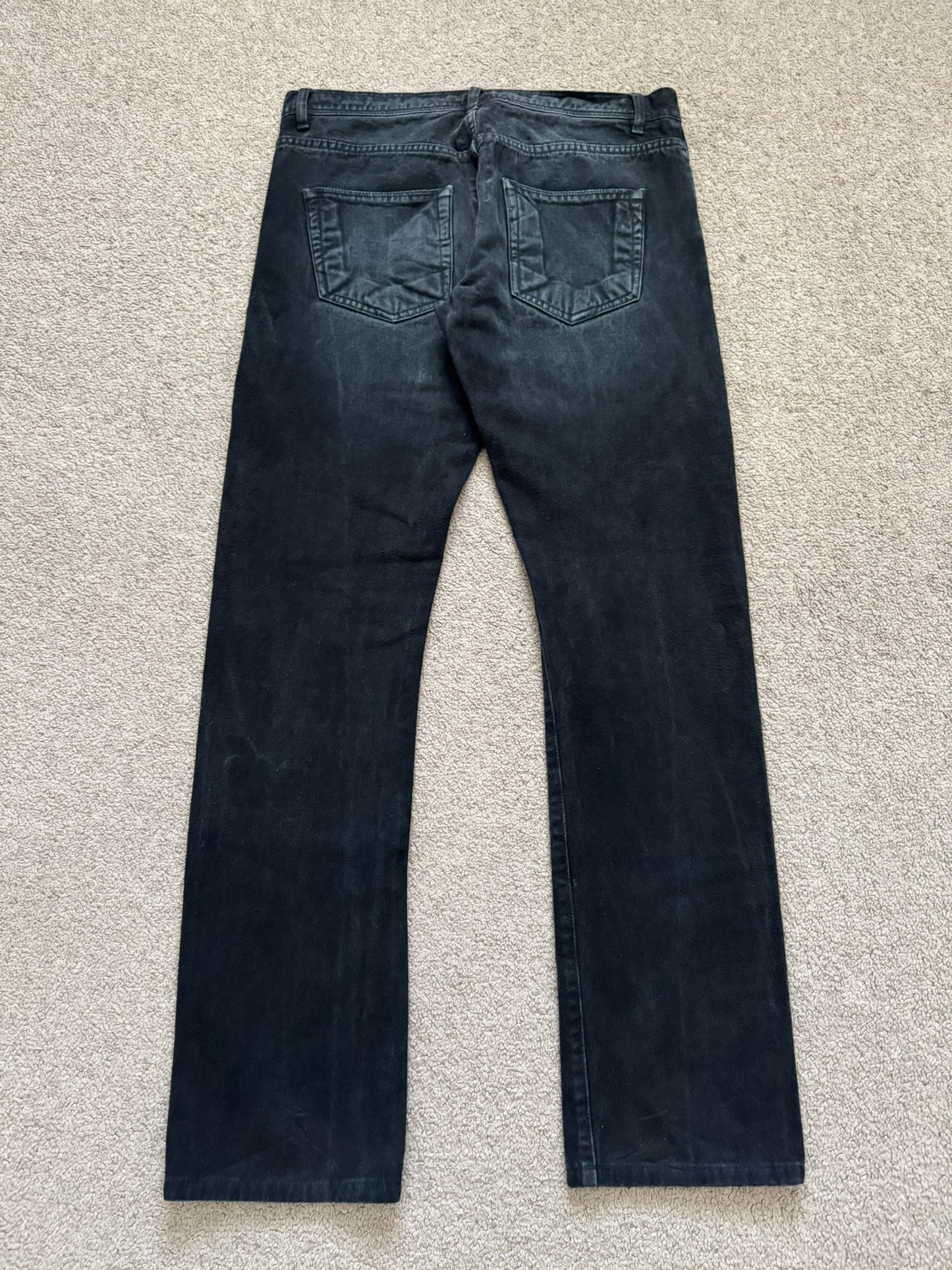 SS11 Rick Owens DRKSHDW Anthem Faded Gradient Detroit Cut Denim Jeans