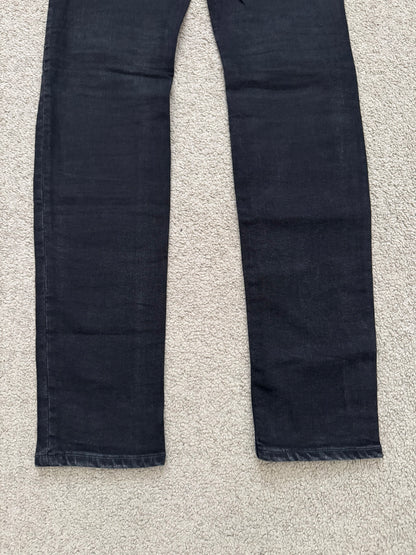 Hysteric Glamour Distressed Patch Studded Black Denim Jeans