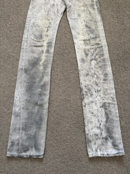 SS06 Dior Homme by Hedi Slimane "Dirty Snow" Denim Jeans