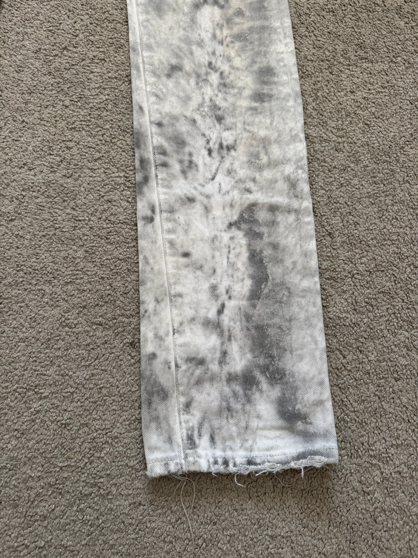 SS06 Dior Homme by Hedi Slimane "Dirty Snow" Denim Jeans