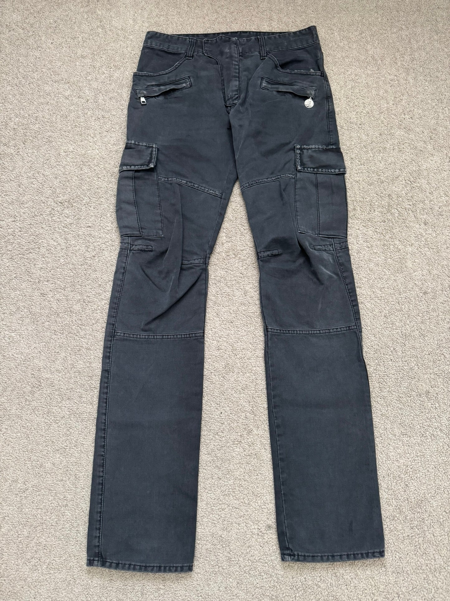 SS11 Balmain by Christophe Decarnin Eagle Coin Biker Cargo Pants