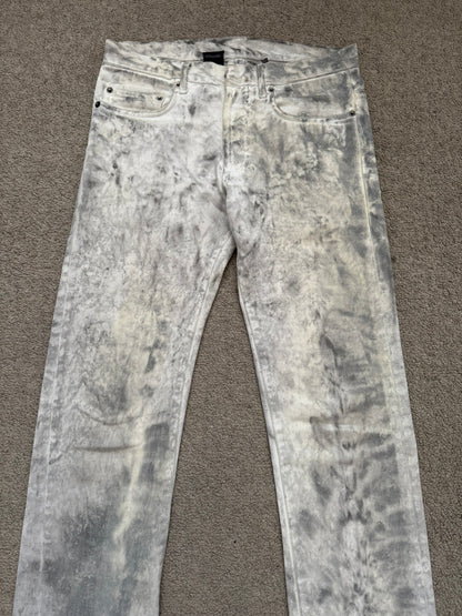 SS06 Dior Homme by Hedi Slimane "Dirty Snow" Denim Jeans