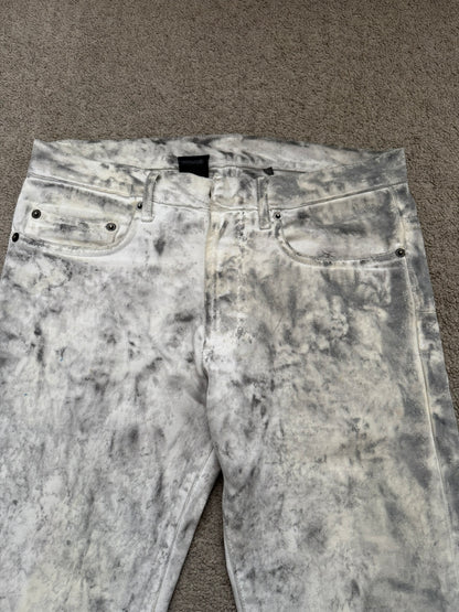 SS06 Dior Homme by Hedi Slimane "Dirty Snow" Denim Jeans