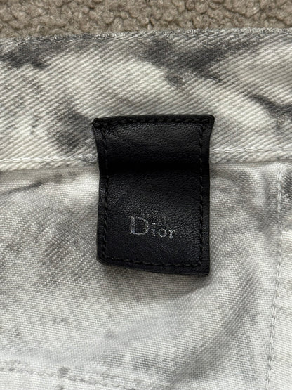 SS06 Dior Homme by Hedi Slimane "Dirty Snow" Denim Jeans