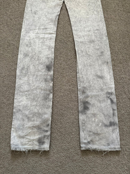 SS06 Dior Homme by Hedi Slimane "Dirty Snow" Denim Jeans