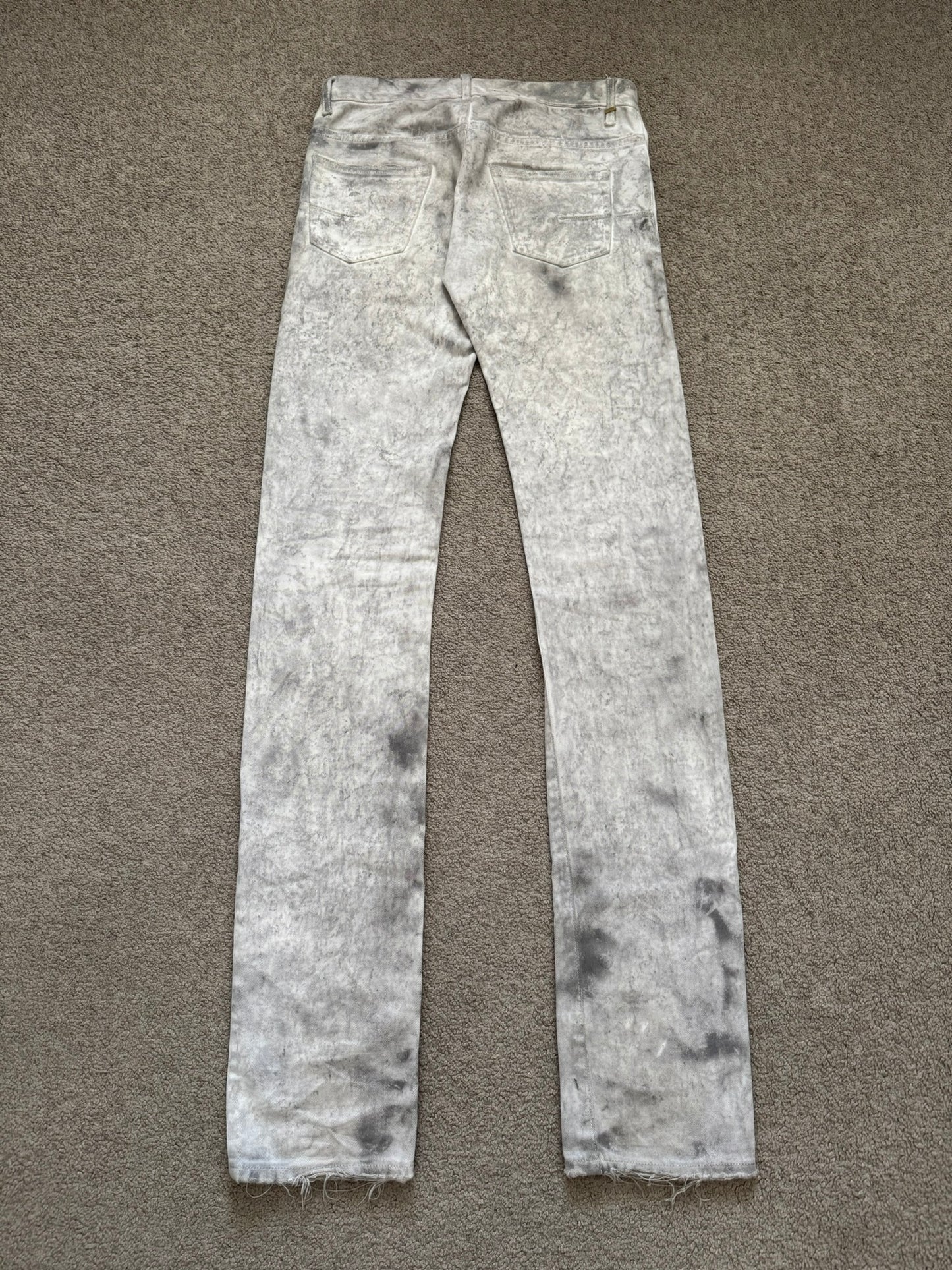 SS06 Dior Homme by Hedi Slimane "Dirty Snow" Denim Jeans