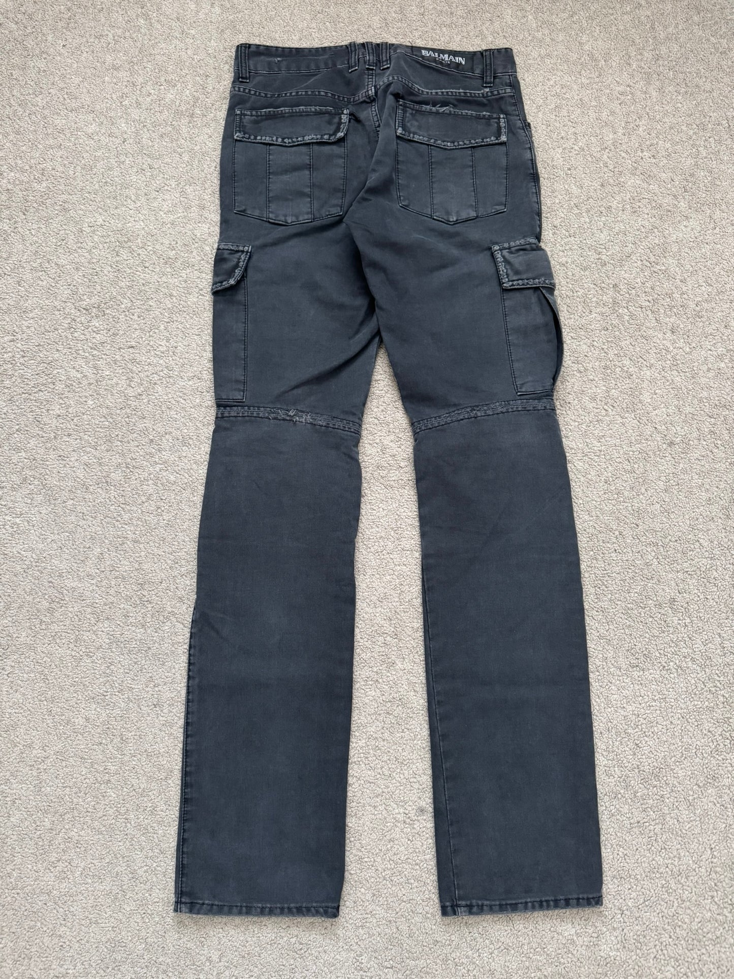SS11 Balmain by Christophe Decarnin Eagle Coin Biker Cargo Pants