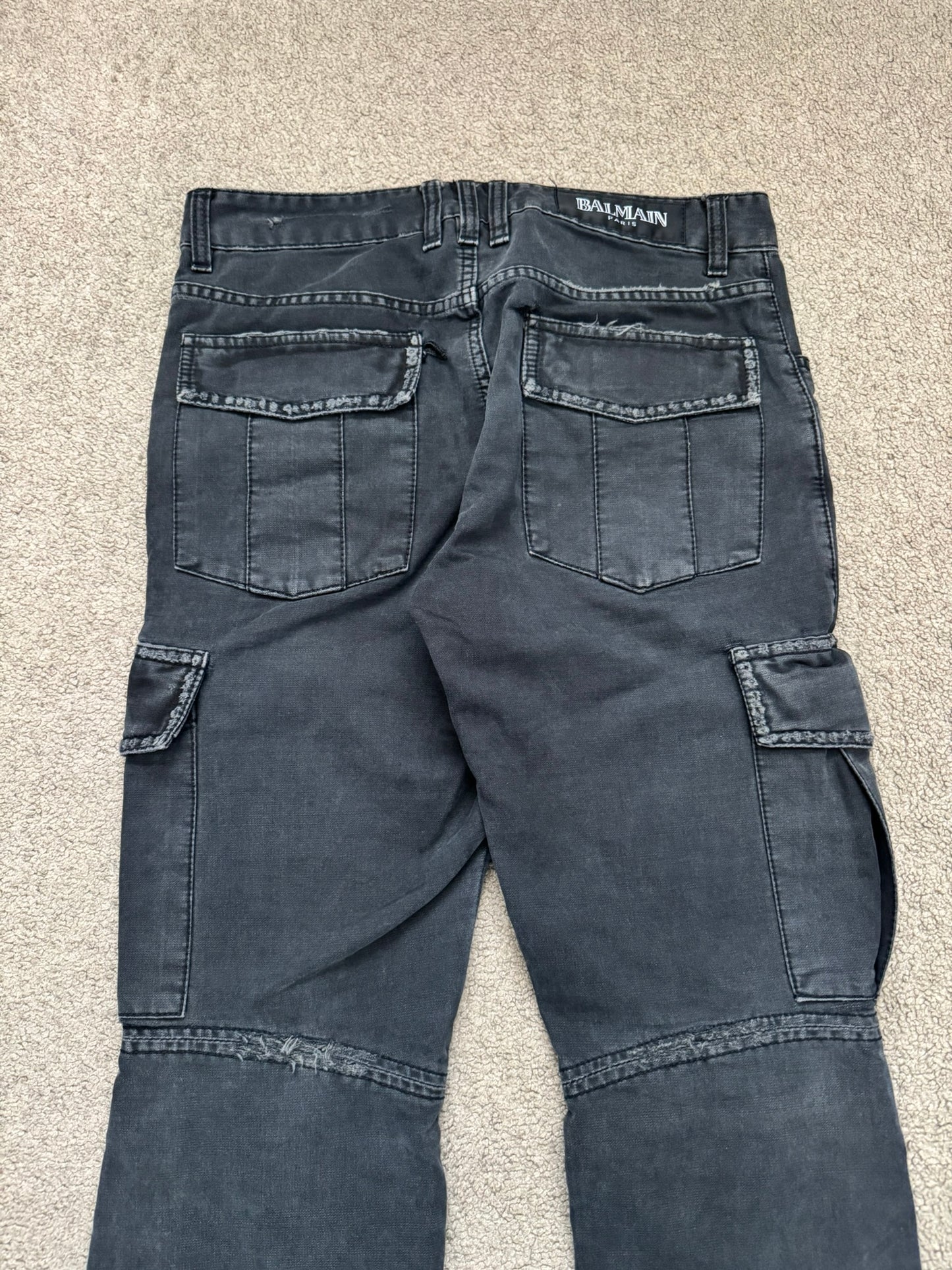 SS11 Balmain by Christophe Decarnin Eagle Coin Biker Cargo Pants