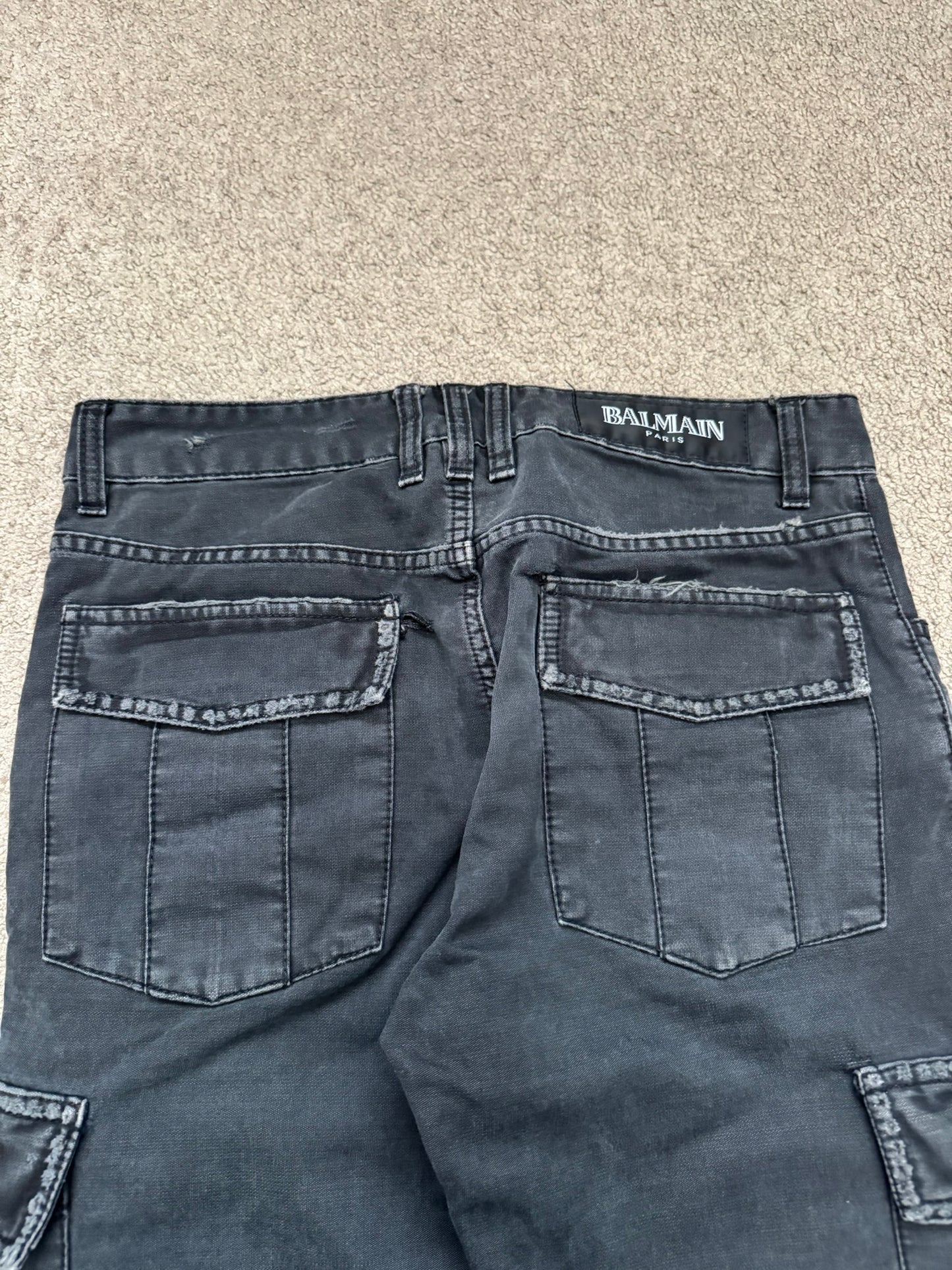 SS11 Balmain by Christophe Decarnin Eagle Coin Biker Cargo Pants