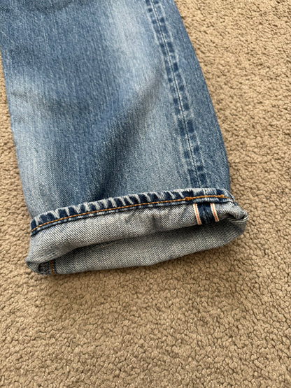 Hysteric Glamour Light Washed Distressed Studded Denim Jeans