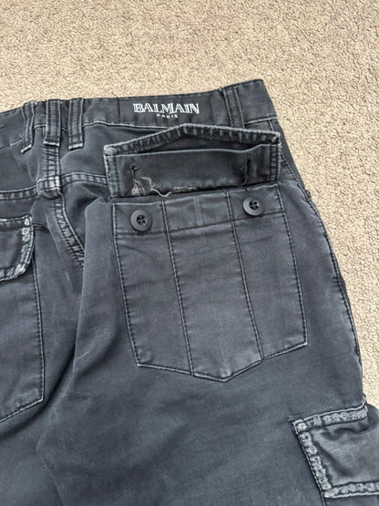 SS11 Balmain by Christophe Decarnin Eagle Coin Biker Cargo Pants