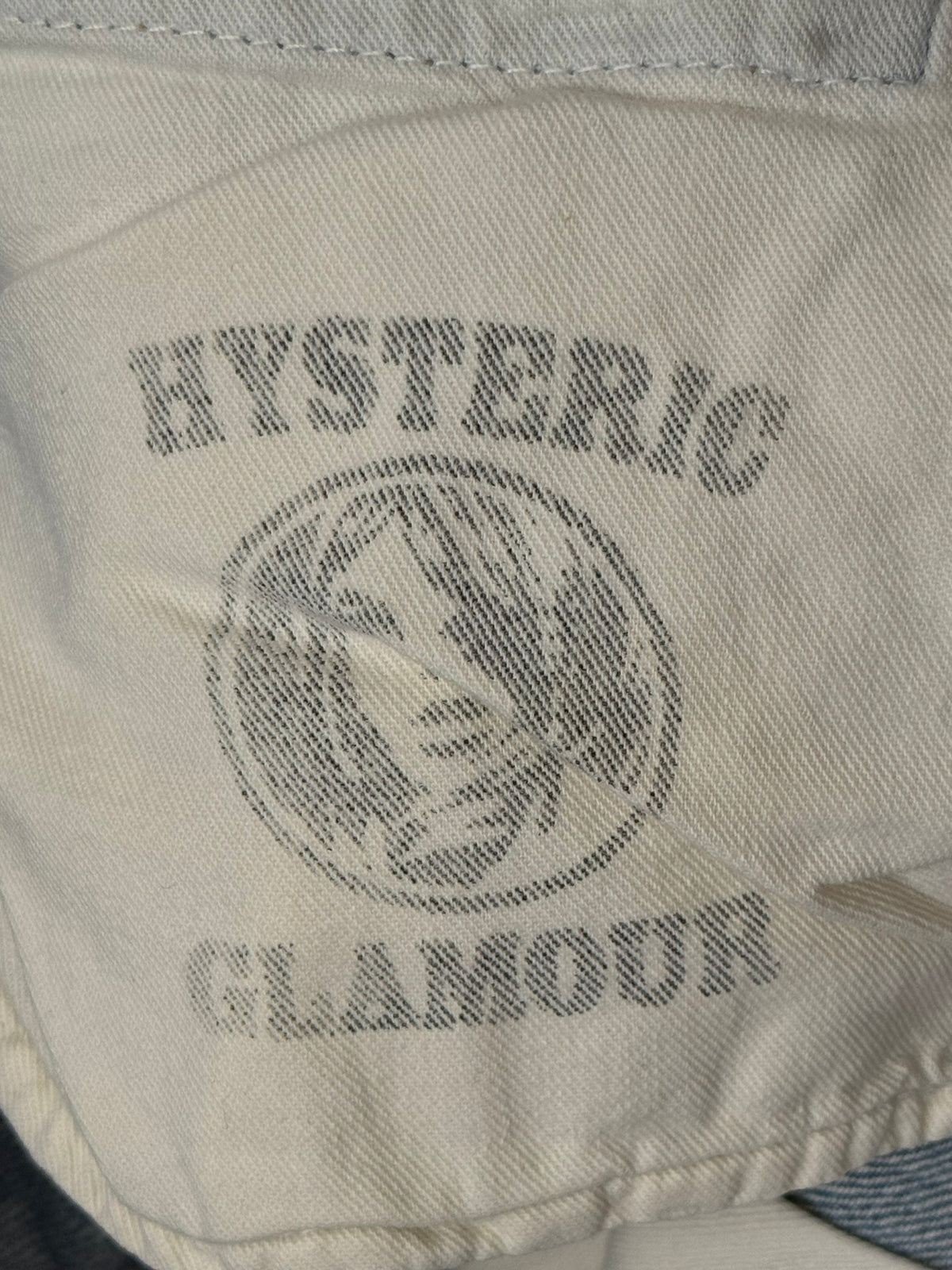 Hysteric Glamour Light Washed Distressed Studded Denim Jeans