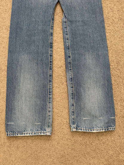 Hysteric Glamour Light Washed Distressed Studded Denim Jeans