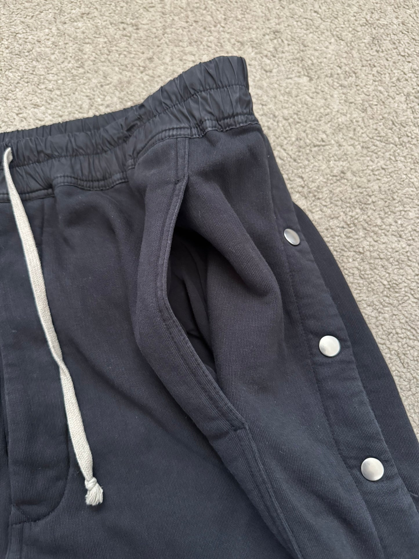 FW19 Rick Owens DRKSHDW Black Felpa Pusher Sweatpants