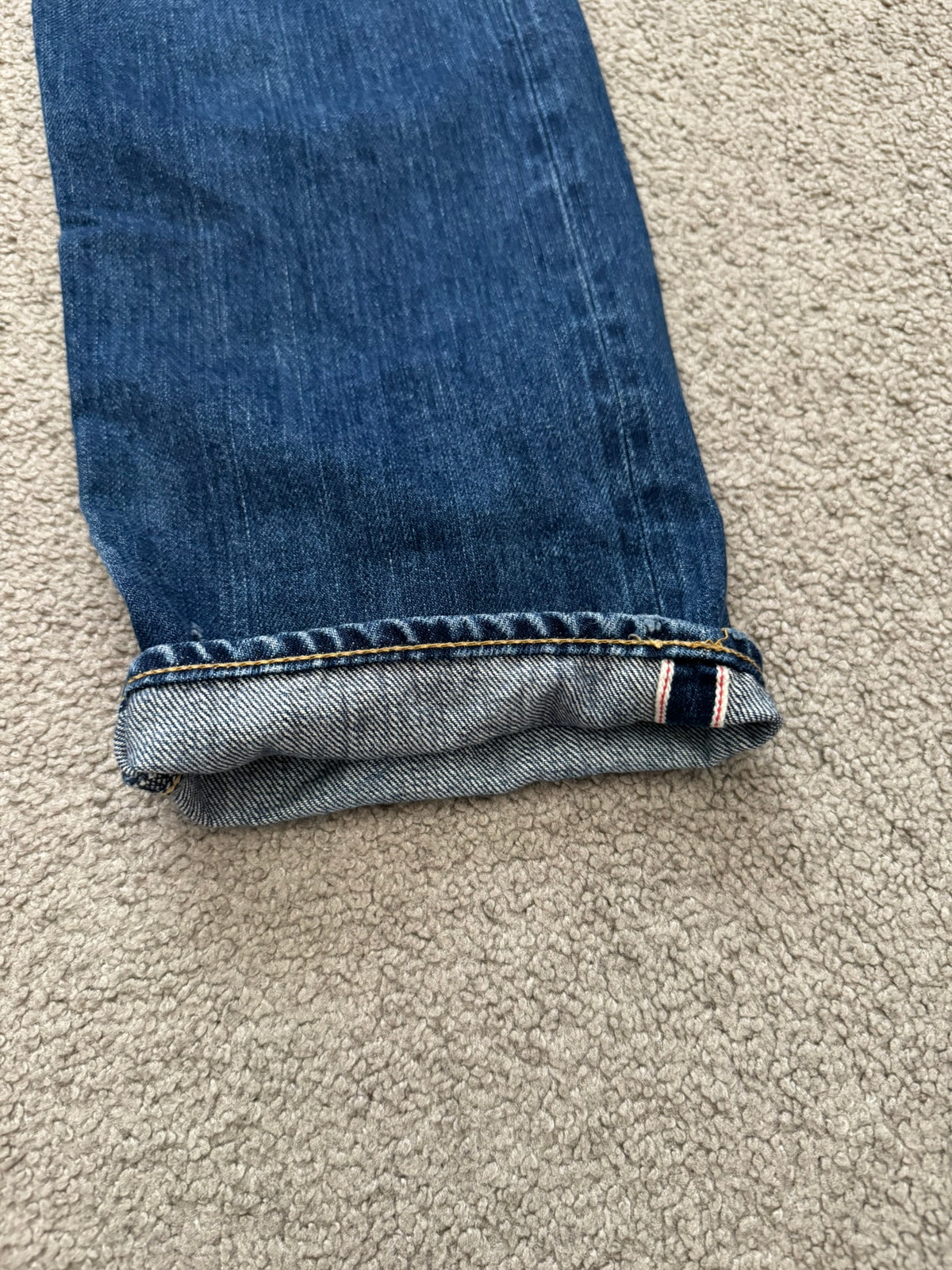 Hysteric Glamour Distressed Studded Selvedge Denim Jeans