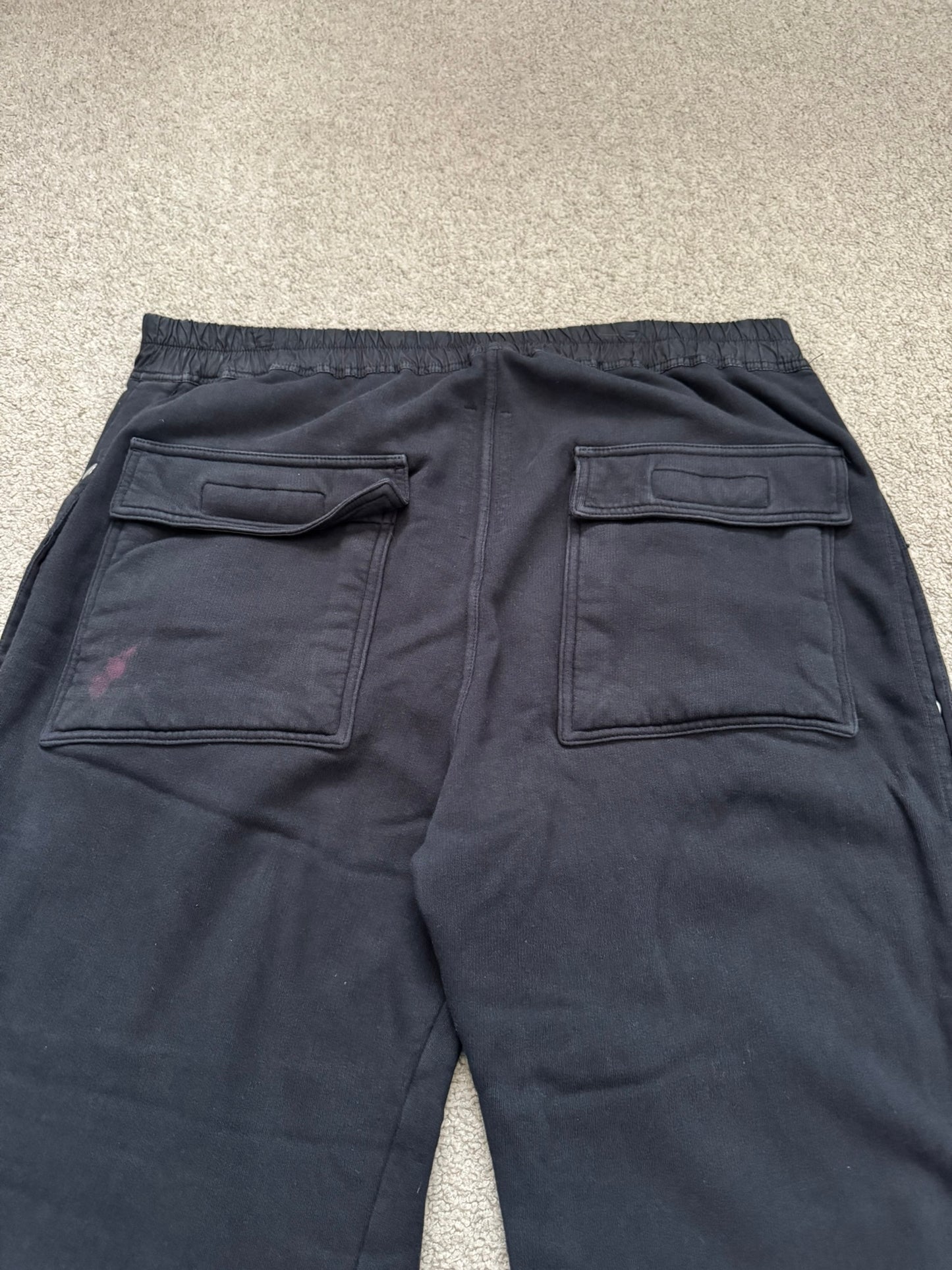 FW19 Rick Owens DRKSHDW Black Felpa Pusher Sweatpants