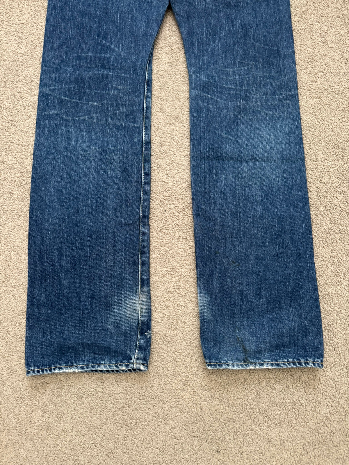 Hysteric Glamour Distressed Studded Selvedge Denim Jeans