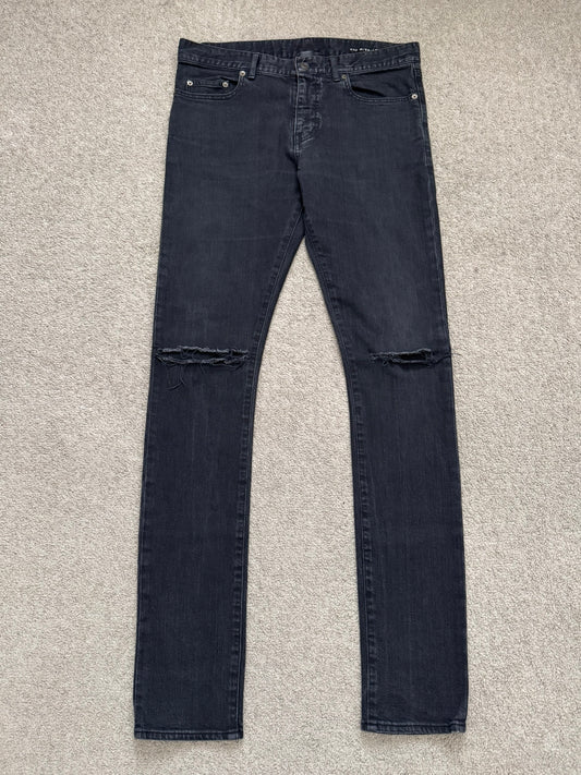 FW14 Saint Laurent by Hedi Slimane Knee Slit D02 Denim Jeans