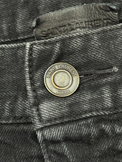 FW14 Saint Laurent by Hedi Slimane Knee Slit D02 Denim Jeans