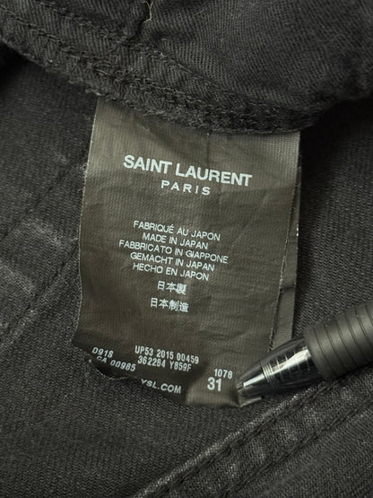 FW14 Saint Laurent by Hedi Slimane Knee Slit D02 Denim Jeans