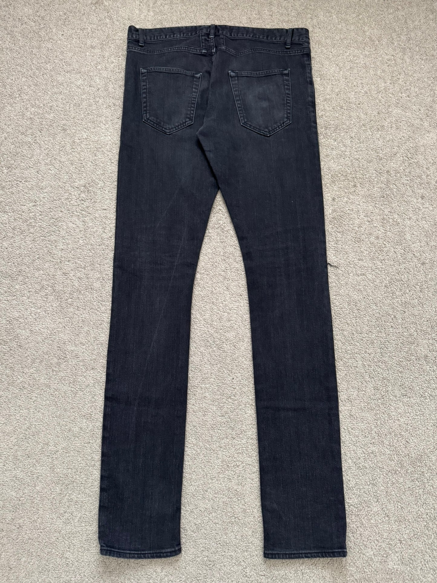 FW14 Saint Laurent by Hedi Slimane Knee Slit D02 Denim Jeans