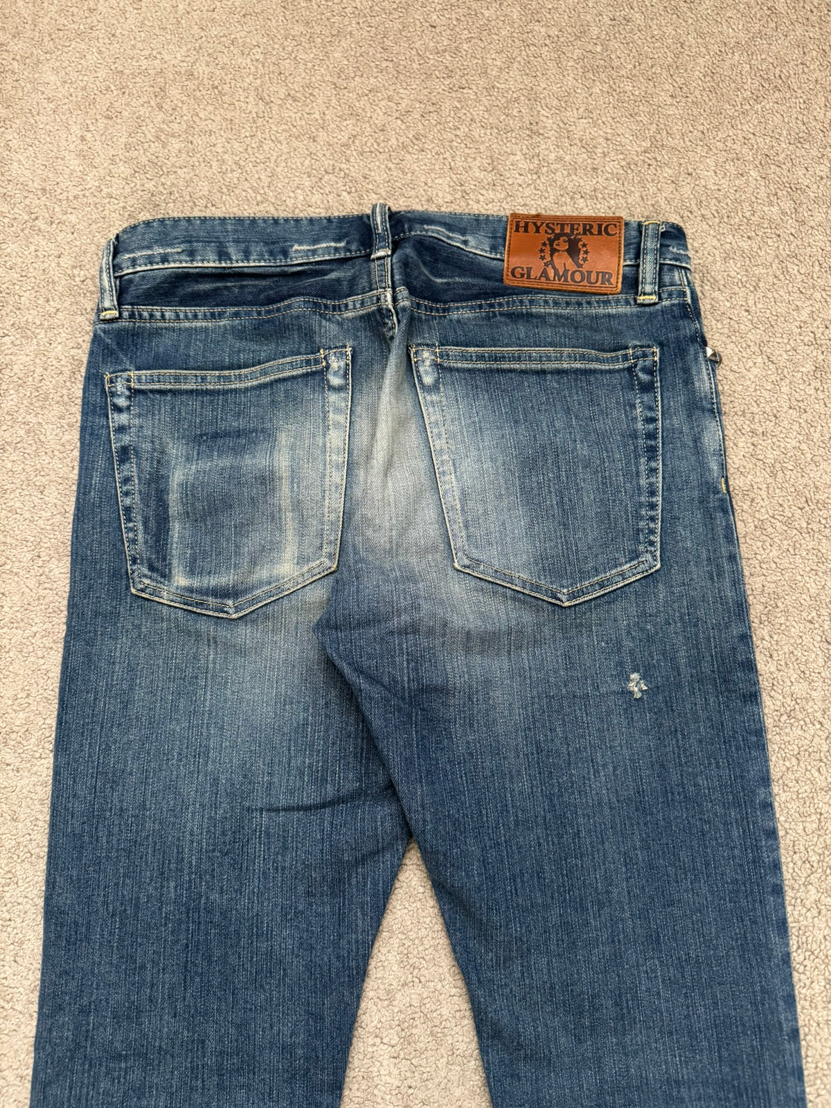 Hysteric Glamour Distressed Studded Denim Jeans