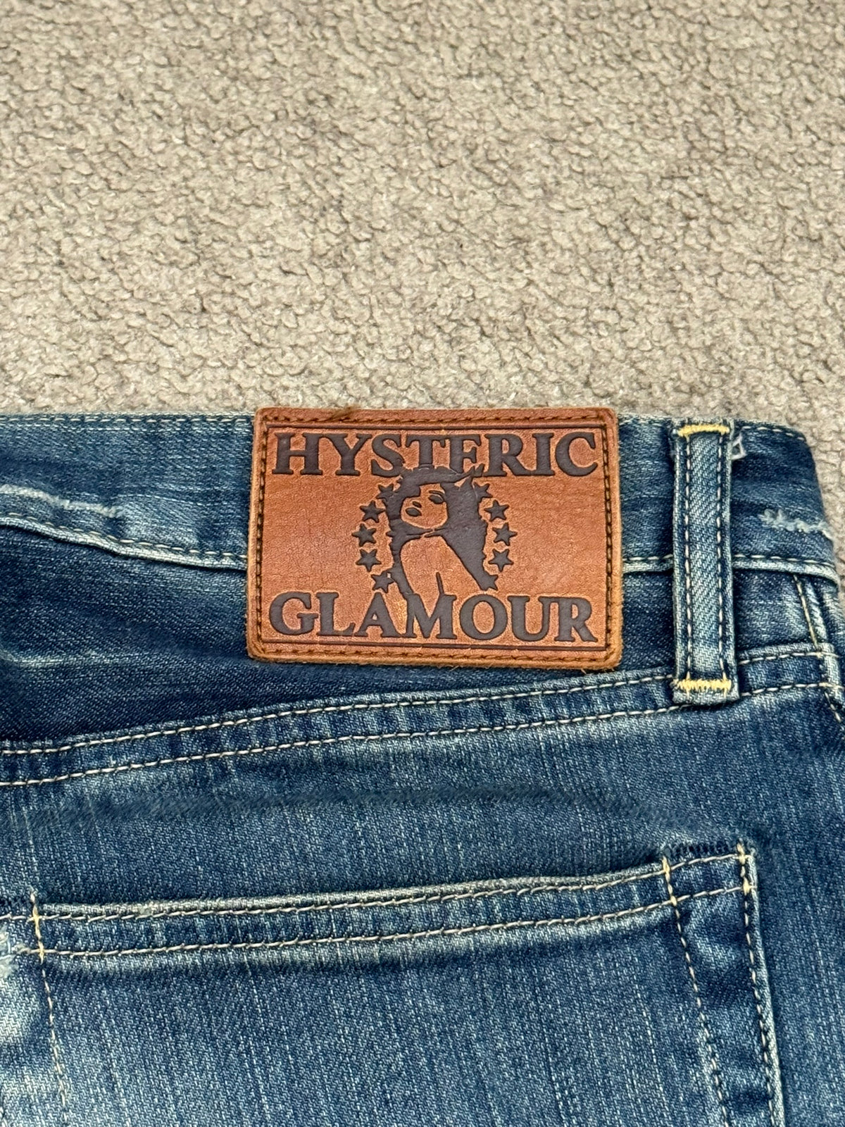 Hysteric Glamour Distressed Studded Denim Jeans