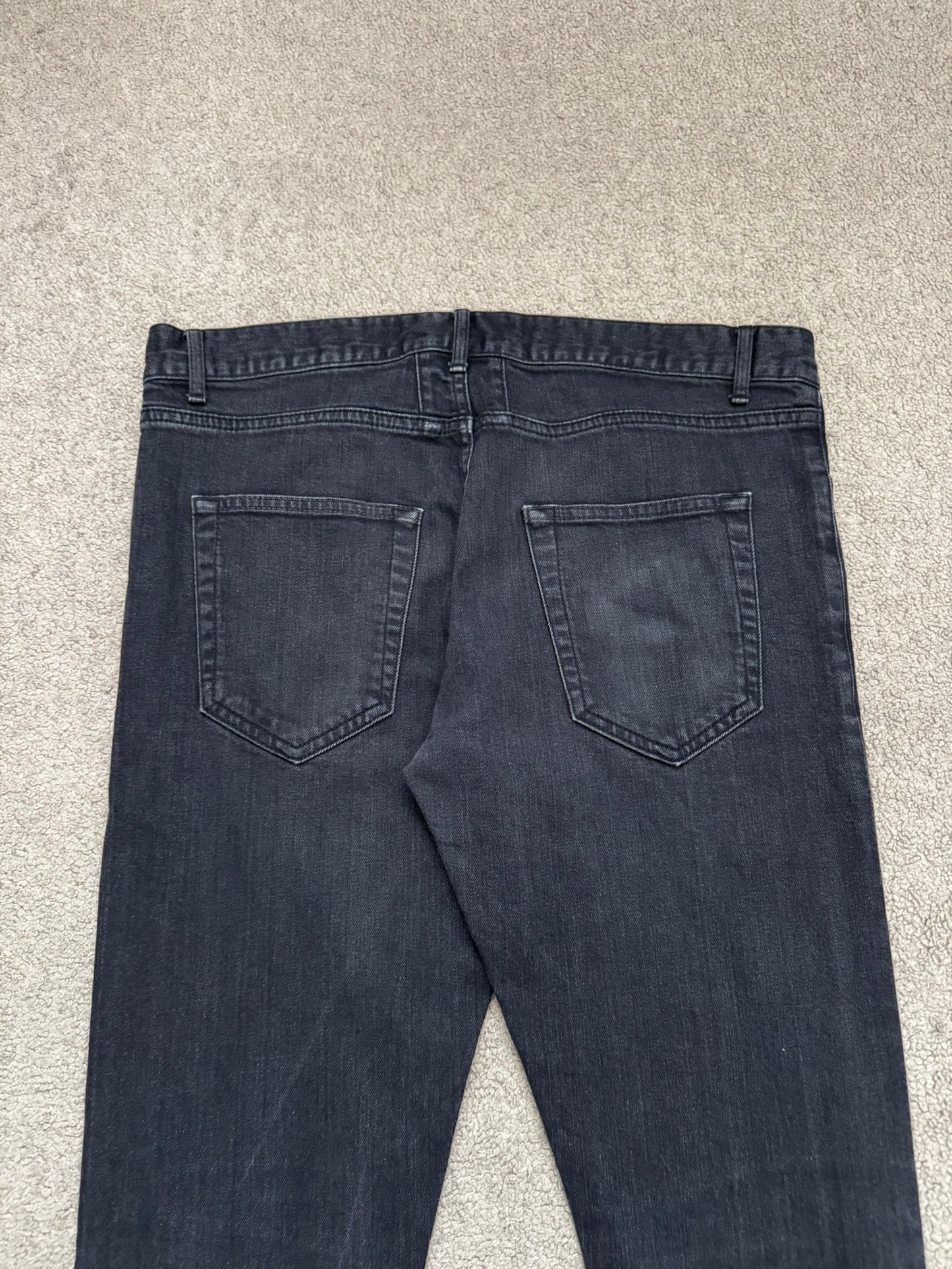 FW14 Saint Laurent by Hedi Slimane Knee Slit D02 Denim Jeans