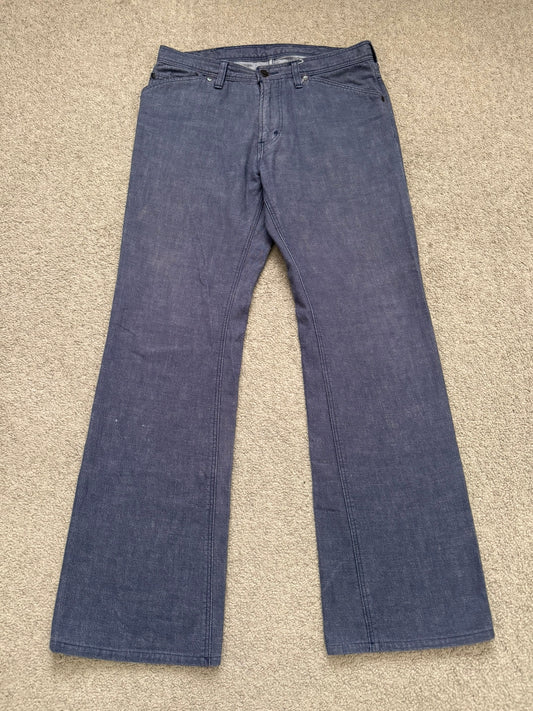 SS/AW03 Number (N)ine "Touch Me I'm Sick" Pain Flared Bootcut Denim Jeans