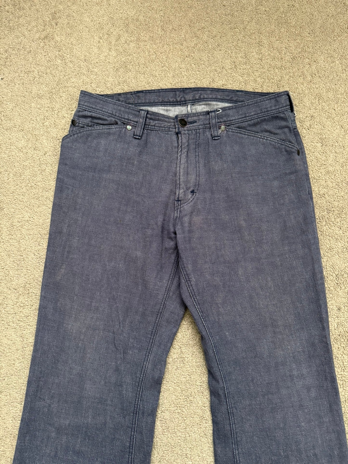 SS/AW03 Number (N)ine "Touch Me I'm Sick" Pain Flared Bootcut Denim Jeans